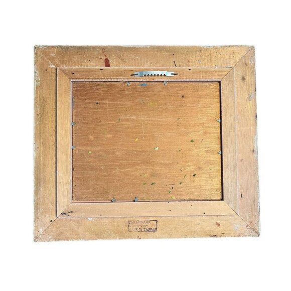 Vintage Oil Painting Signed E Evans Original Frame Vintage Untitled of Landscape - Picture 4 of 10